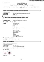 RS Multi-purpose IPA wipes Safety Data Sheet