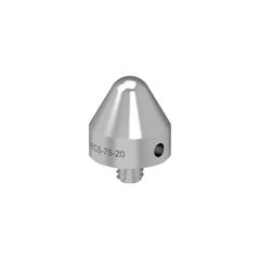 Ø0.75 in x 0.75 in 303 stainless steel resting cone with 1/4-20 thread