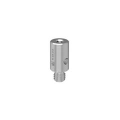 Ø9.5 mm × 15.0 mm 303 stainless steel standoff adaptor with M6 bottom and M4 top thread