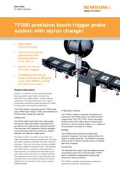 Data sheet: TP200 precision touch-trigger probe system with stylus changer